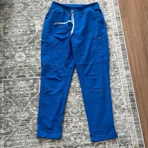 Figs High Waisted Yola Scrub Pant Royal Blue - Large Tall